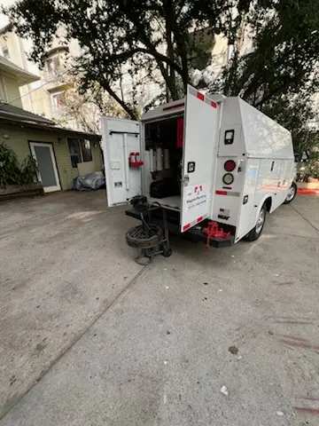 Magnet Plumbing service vehicle on-site for Sewer Line Repair in Indialantic